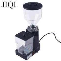 Elektrische Kaffeemühle von JIQI: Einstellbarer Mahlgrad, 500 g Kapazität